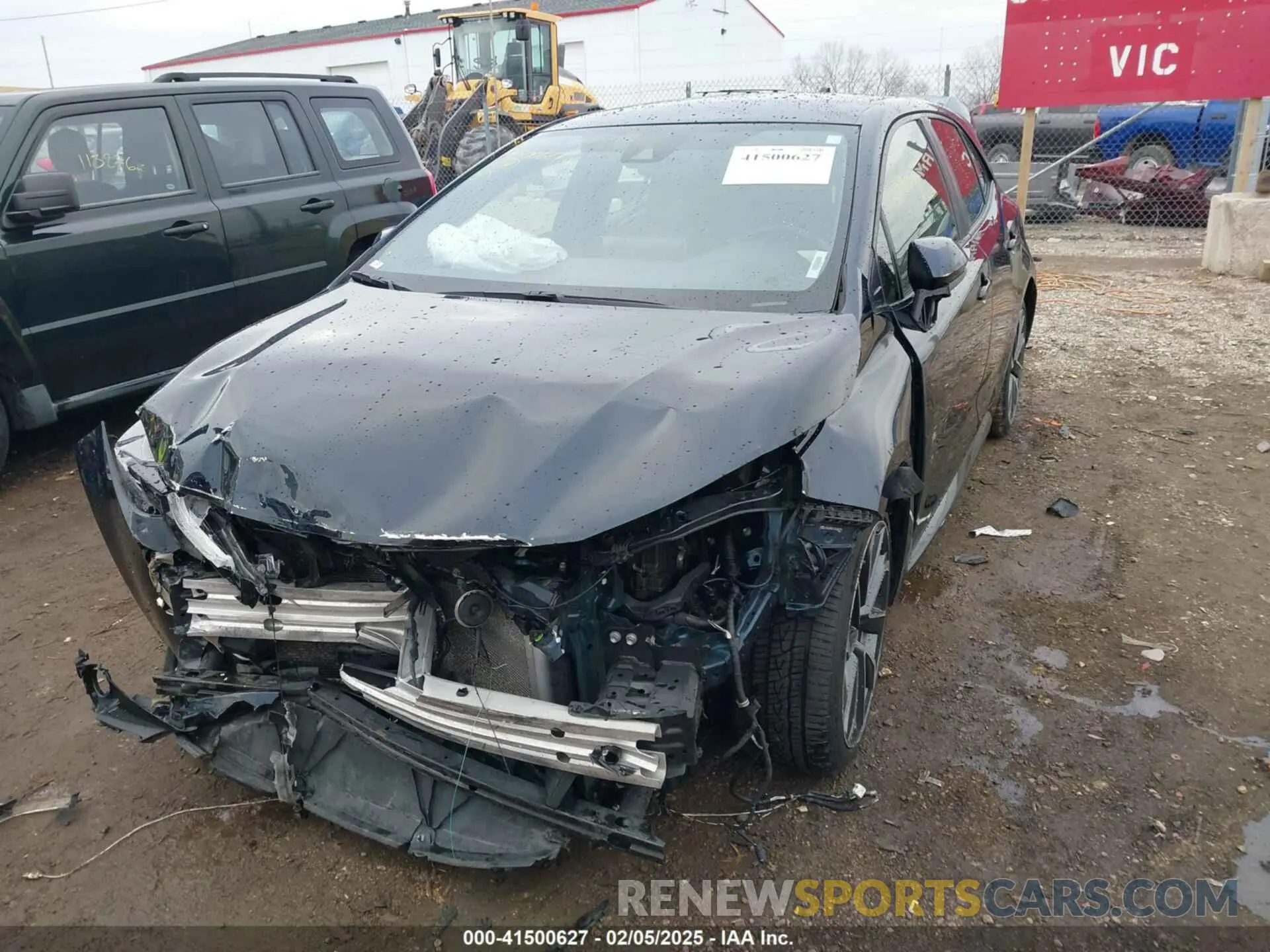 2 fotografías del automóvil dañado JTNK4RBEXK3060018 TOYOTA COROLLA 2019
