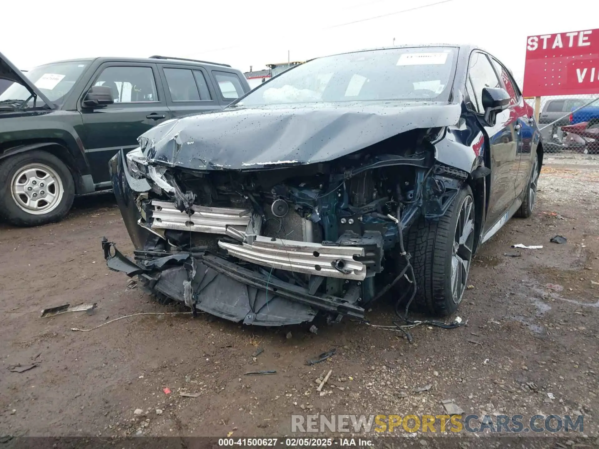 6 fotografías del automóvil dañado JTNK4RBEXK3060018 TOYOTA COROLLA 2019