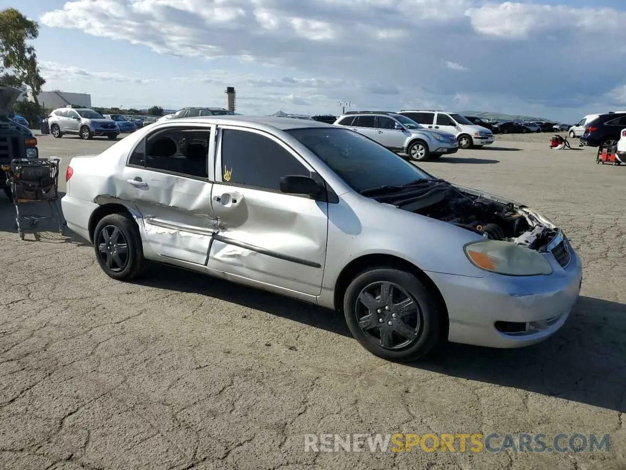 4 fotografías del automóvil dañado 1NXBR32E25Z453573 TOYOTA COROLLA 2020