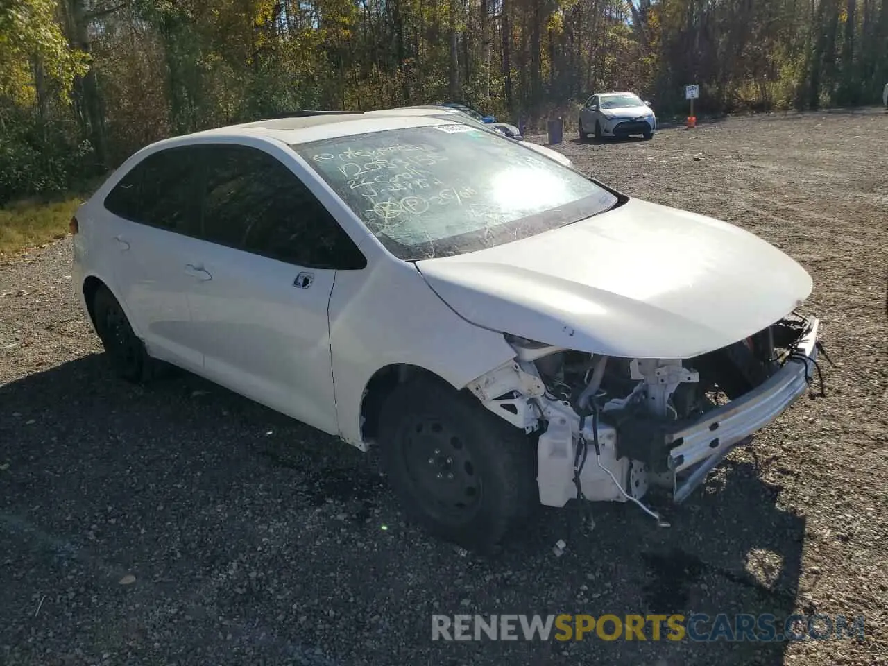 4 fotografías del automóvil dañado 5YFB4RBE6LP006857 TOYOTA COROLLA 2020