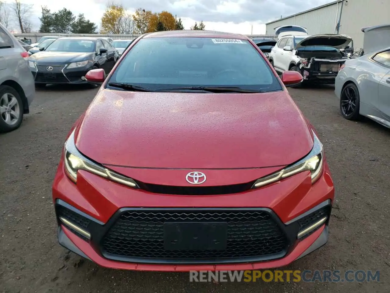5 fotografías del automóvil dañado 5YFB4RBE7LP024980 TOYOTA COROLLA 2020