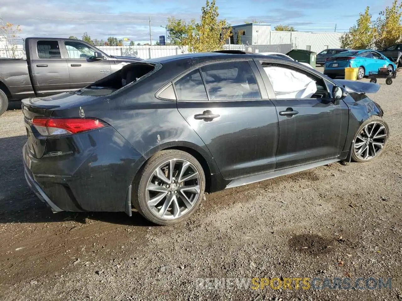 3 fotografías del automóvil dañado 5YFB4RBE7LP052620 TOYOTA COROLLA 2020
