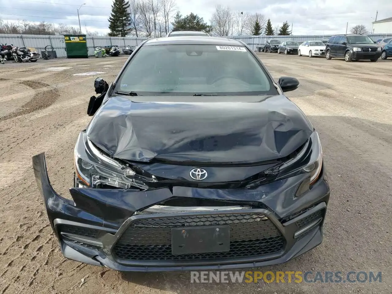 5 fotografías del automóvil dañado 5YFB4RBE8LP009212 TOYOTA COROLLA 2020