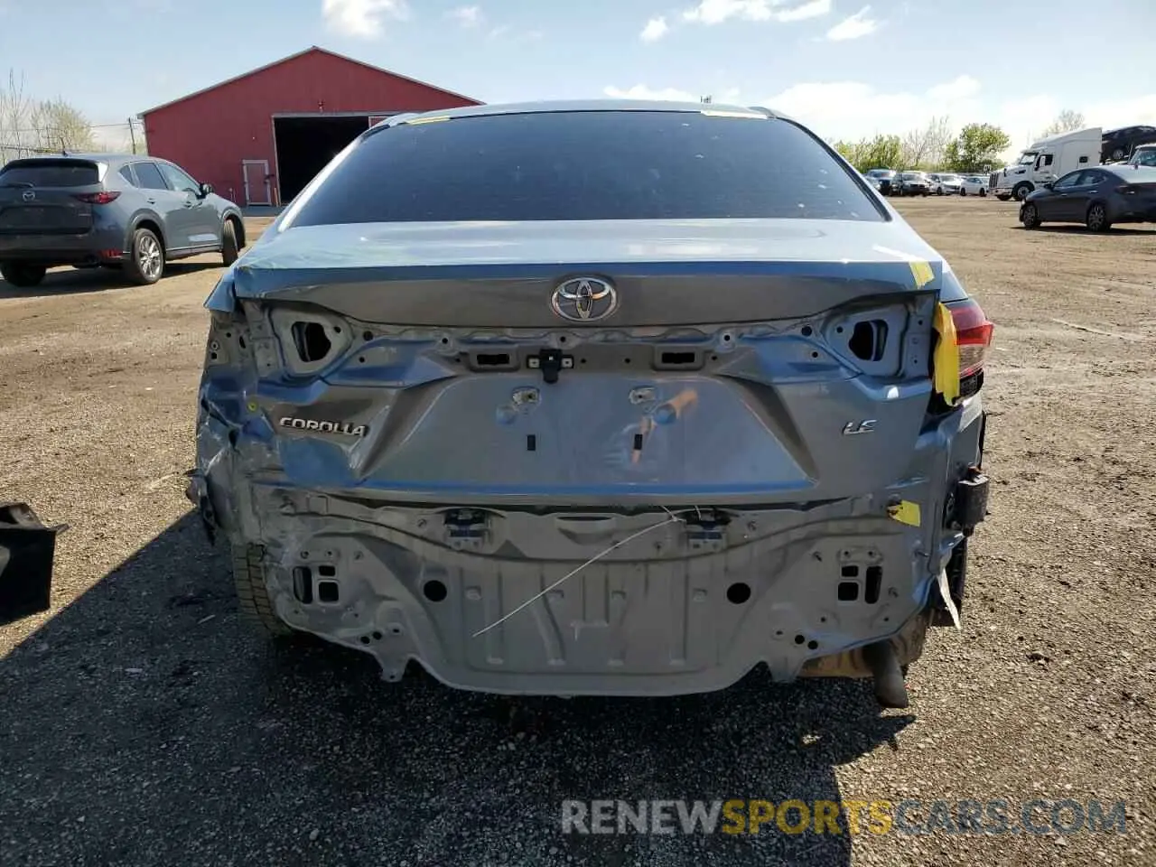 6 fotografías del automóvil dañado 5YFBPRBE1LP117629 TOYOTA COROLLA 2020