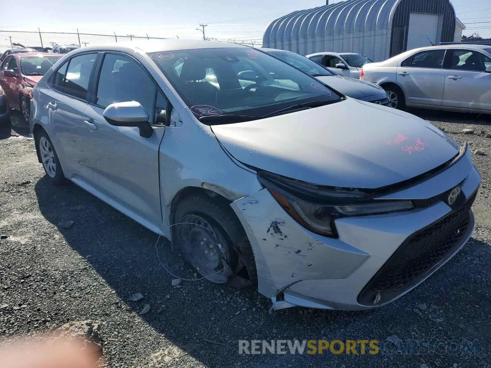 1 fotografías del automóvil dañado 5YFBPRBE4LP002670 TOYOTA COROLLA 2020