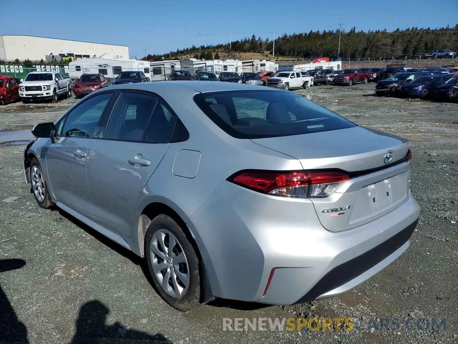 3 fotografías del automóvil dañado 5YFBPRBE4LP002670 TOYOTA COROLLA 2020