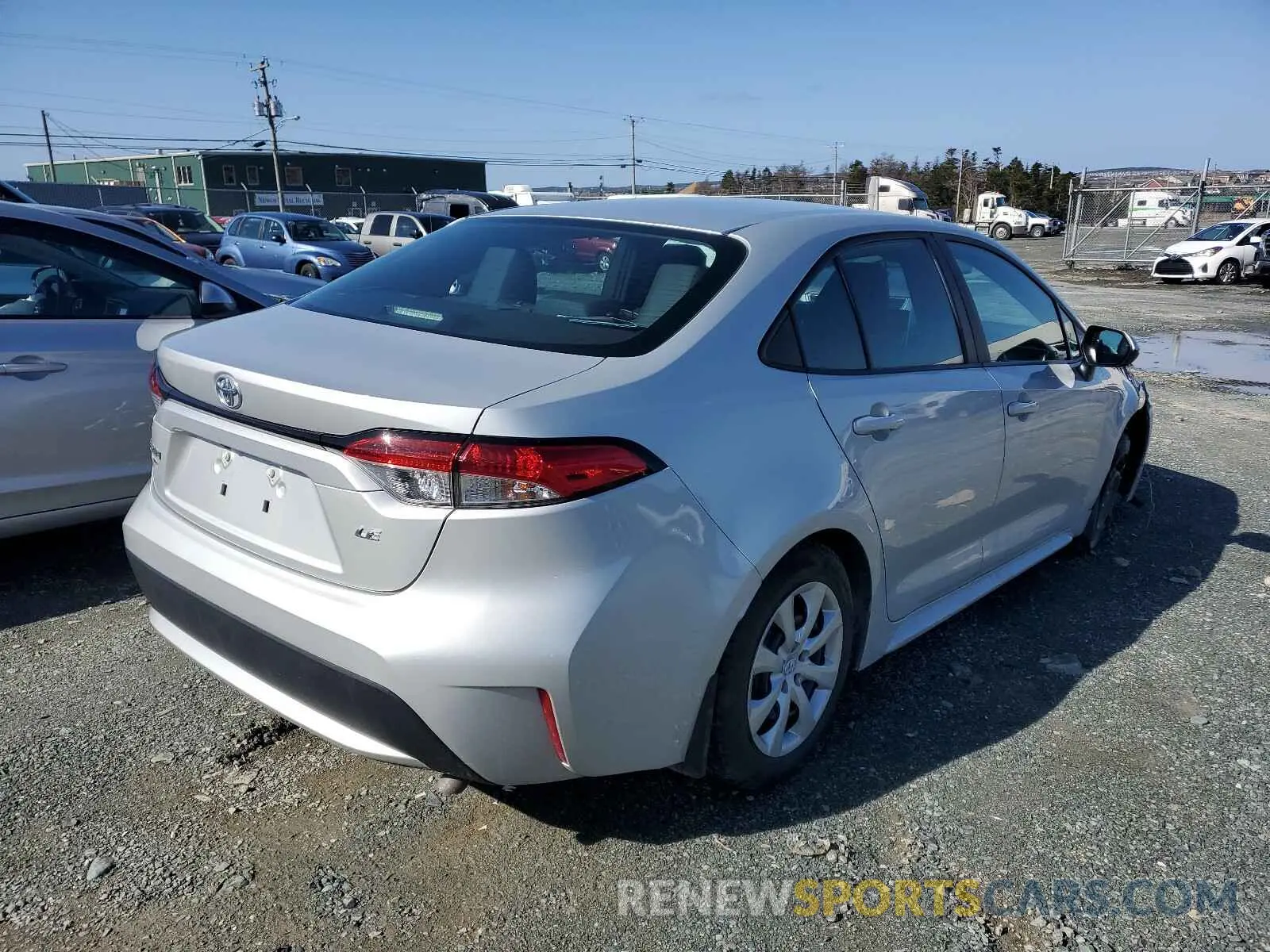4 fotografías del automóvil dañado 5YFBPRBE4LP002670 TOYOTA COROLLA 2020