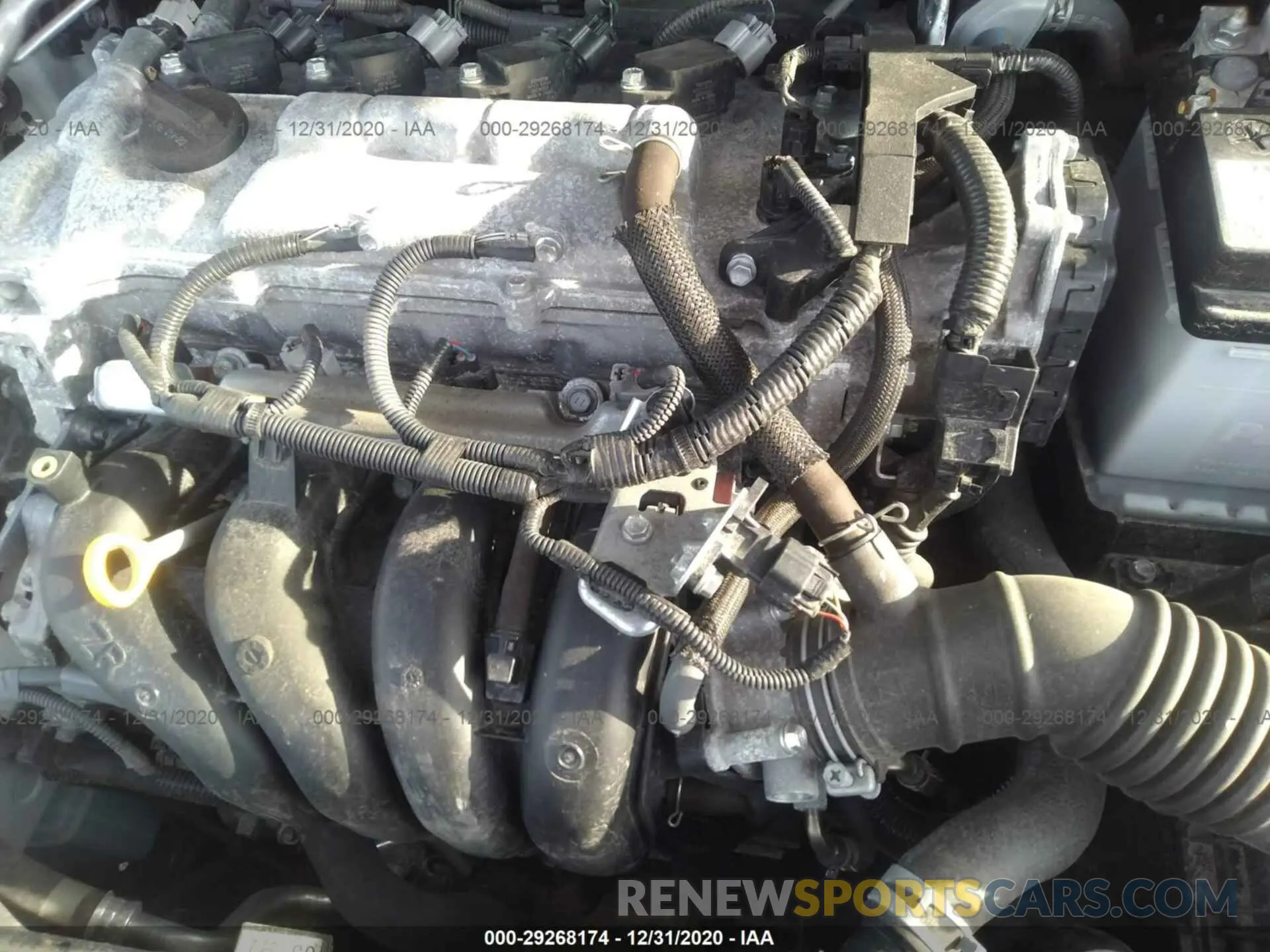 10 fotografías del automóvil dañado 5YFBPRBE8LP019892 TOYOTA COROLLA 2020