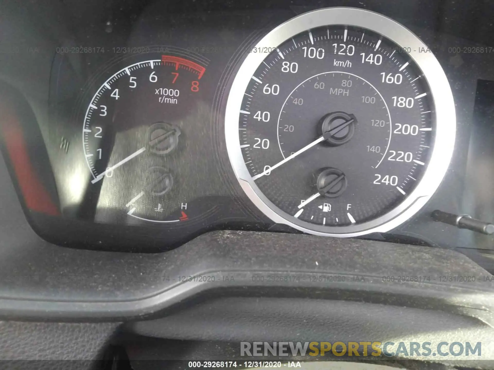 7 fotografías del automóvil dañado 5YFBPRBE8LP019892 TOYOTA COROLLA 2020