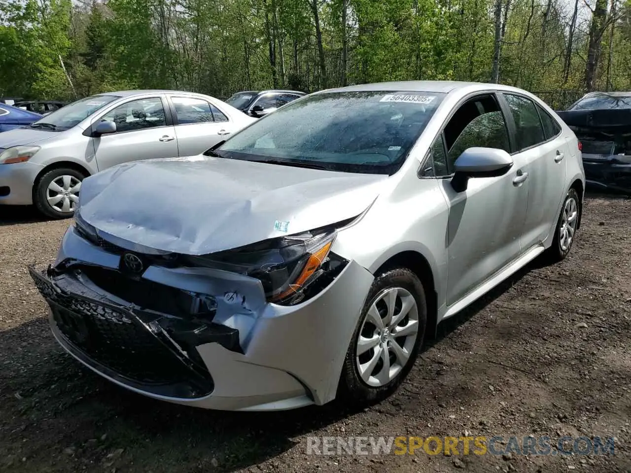 1 fotografías del automóvil dañado 5YFBPRBE8LP048728 TOYOTA COROLLA 2020