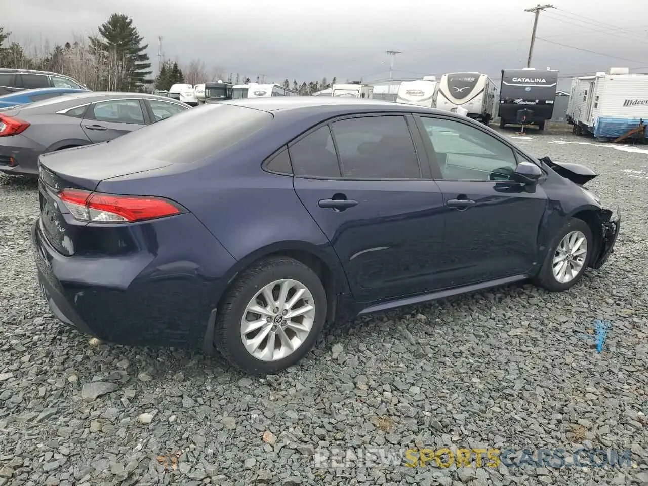 3 fotografías del automóvil dañado 5YFBPRBEXLP039724 TOYOTA COROLLA 2020