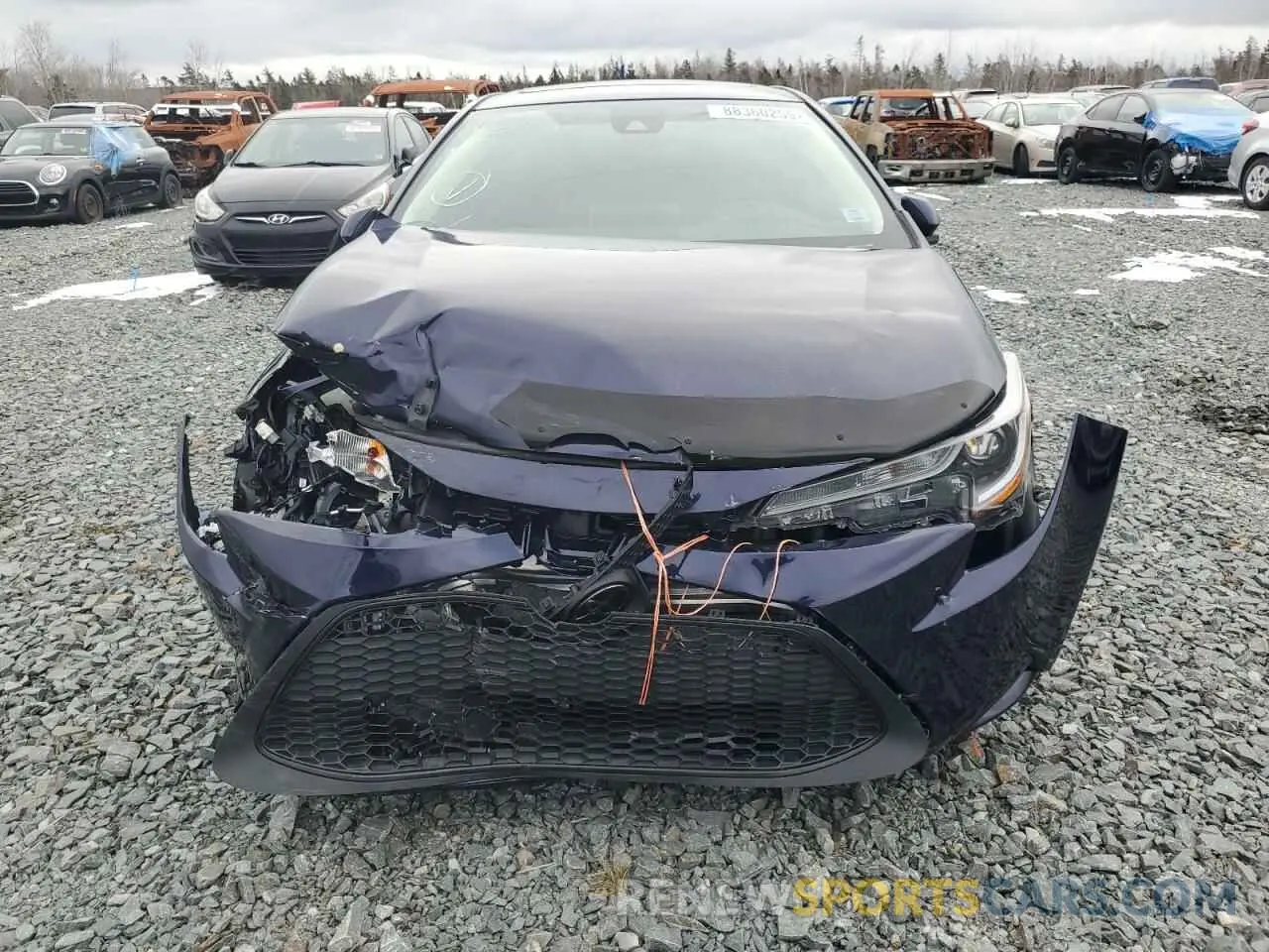 5 fotografías del automóvil dañado 5YFBPRBEXLP039724 TOYOTA COROLLA 2020