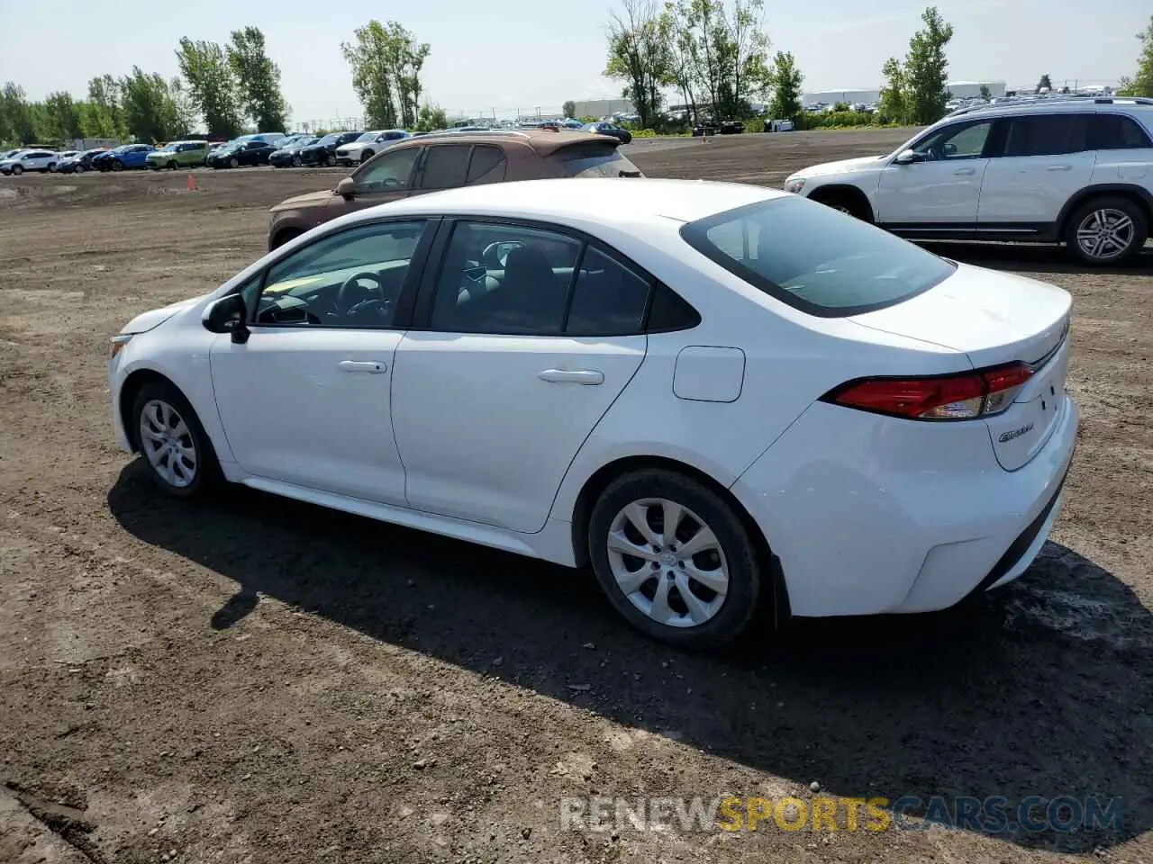2 fotografías del automóvil dañado 5YFBPRBEXLP052795 TOYOTA COROLLA 2020