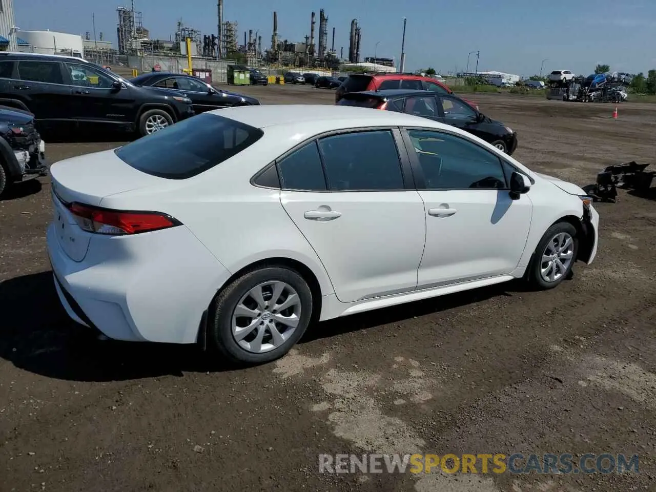 3 fotografías del automóvil dañado 5YFBPRBEXLP052795 TOYOTA COROLLA 2020