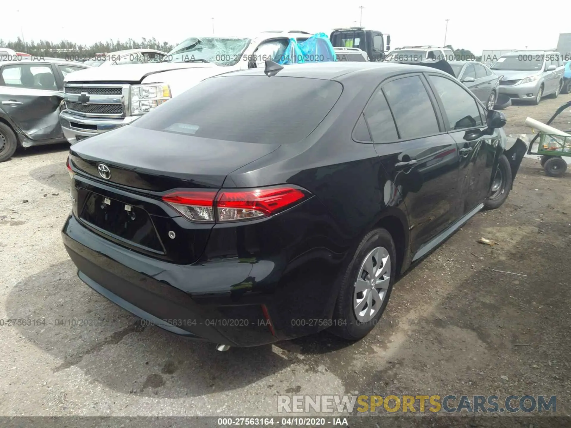 4 fotografías del automóvil dañado 5YFDPRAE0LP065940 TOYOTA COROLLA 2020