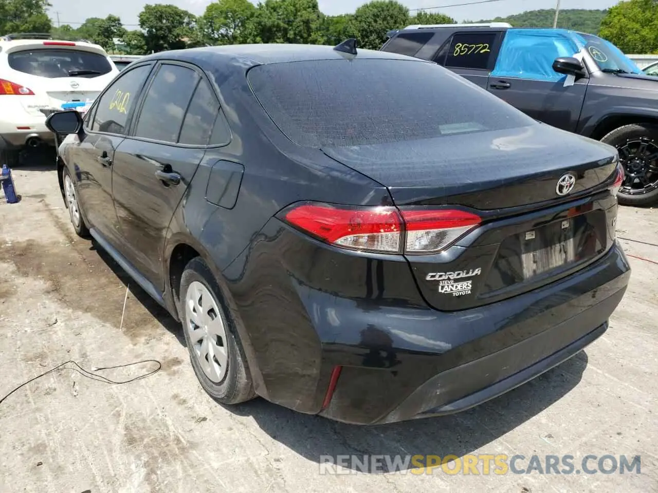 3 fotografías del automóvil dañado 5YFDPRAE0LP106194 TOYOTA COROLLA 2020
