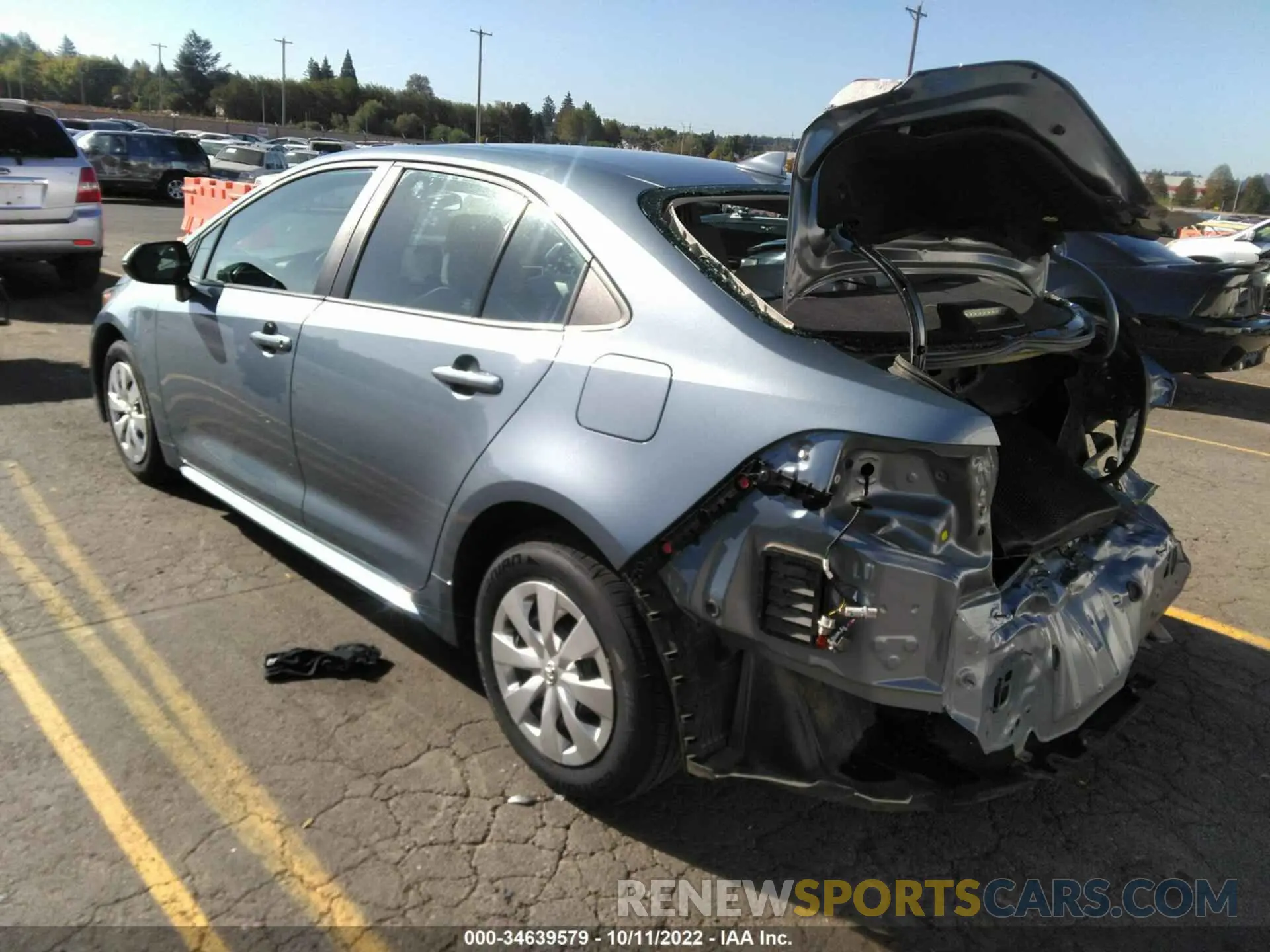 3 fotografías del automóvil dañado 5YFDPRAE1LP069978 TOYOTA COROLLA 2020