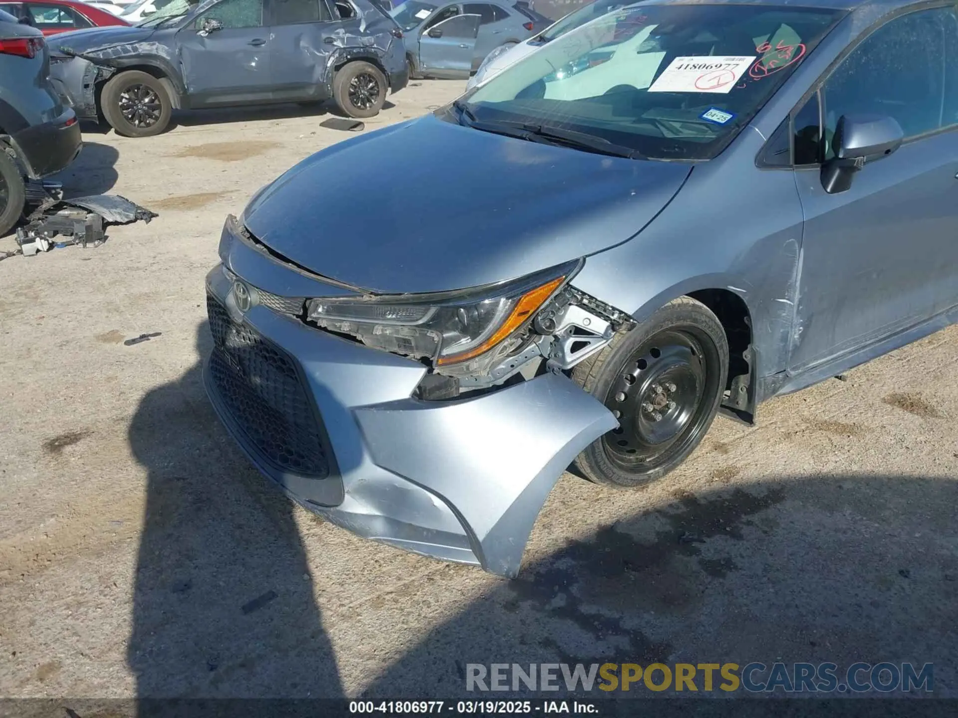6 fotografías del automóvil dañado 5YFDPRAE2LP129573 TOYOTA COROLLA 2020