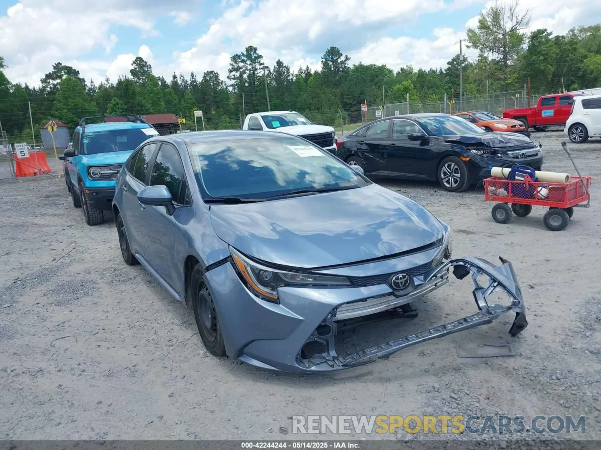 1 fotografías del automóvil dañado 5YFDPRAE5LP096519 TOYOTA COROLLA 2020