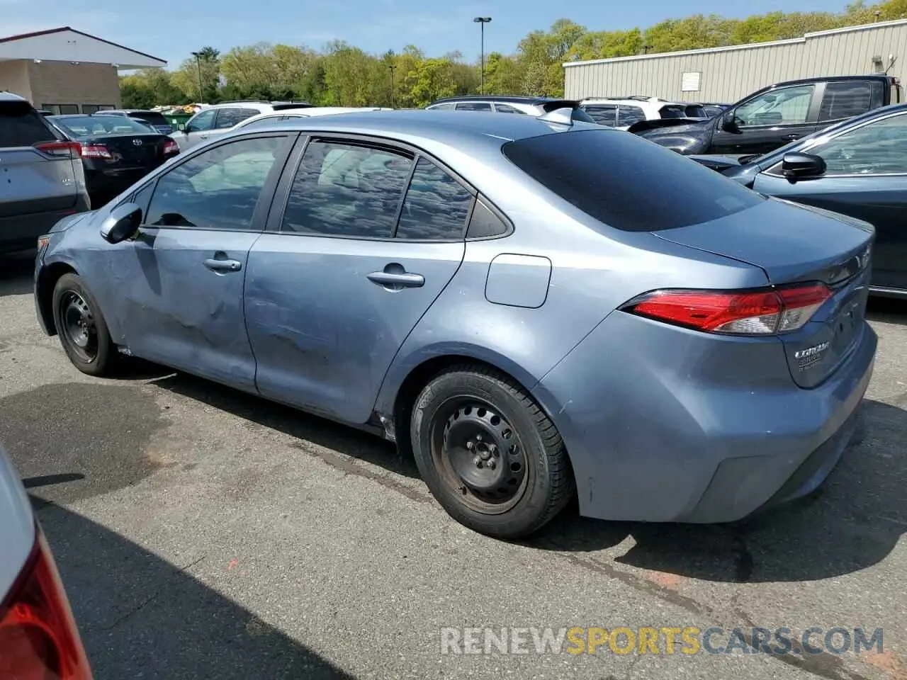2 fotografías del automóvil dañado 5YFDPRAE9LP045721 TOYOTA COROLLA 2020