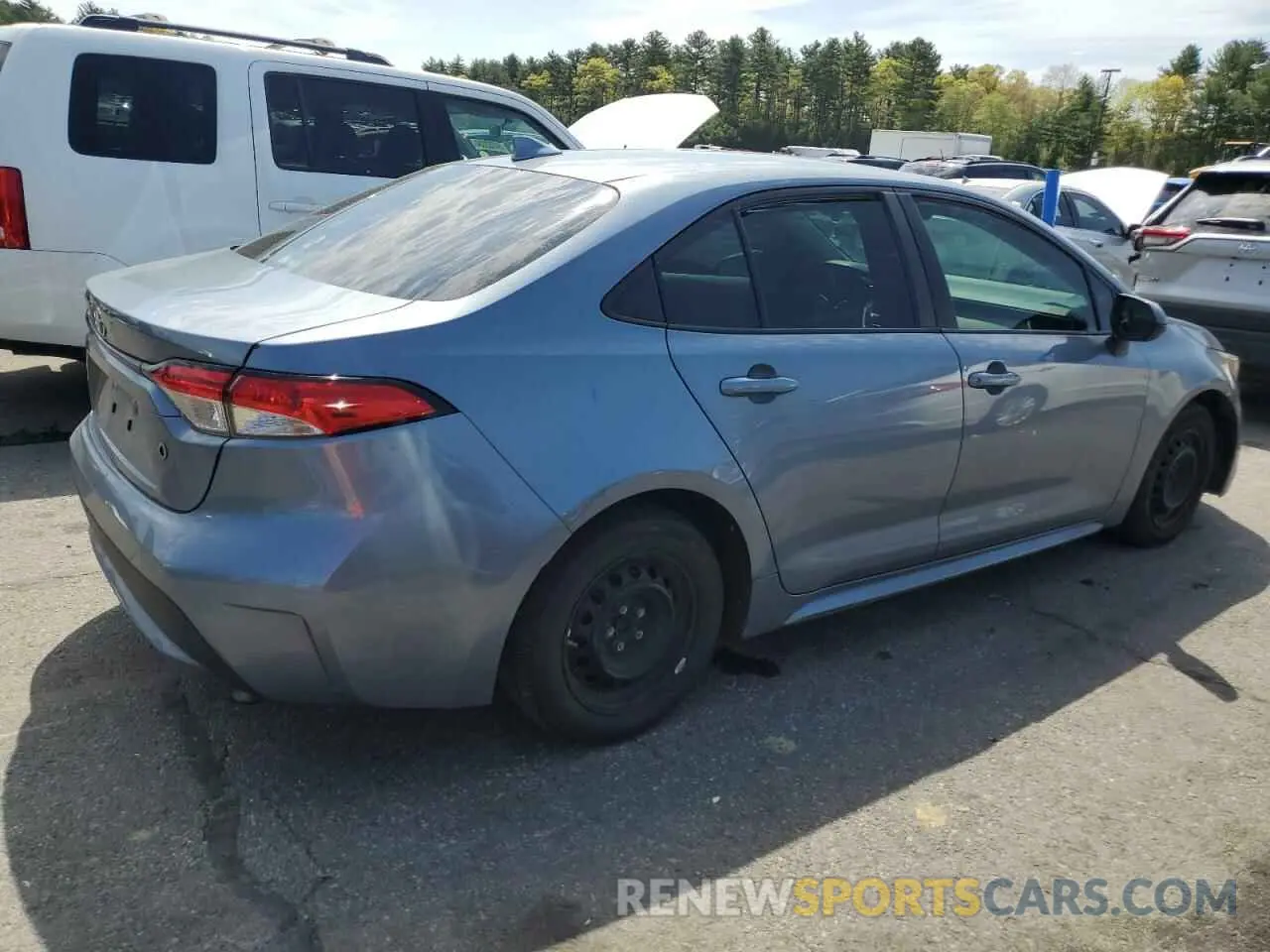 3 fotografías del automóvil dañado 5YFDPRAE9LP045721 TOYOTA COROLLA 2020