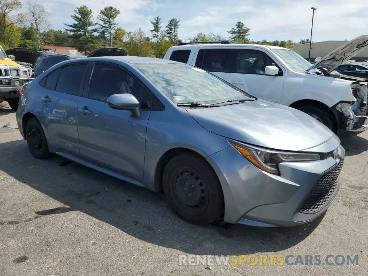 4 fotografías del automóvil dañado 5YFDPRAE9LP045721 TOYOTA COROLLA 2020