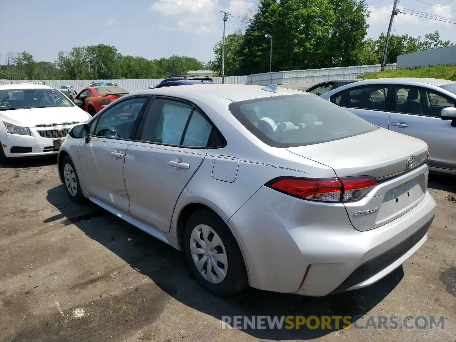 3 fotografías del automóvil dañado 5YFDPRAEXLP119583 TOYOTA COROLLA 2020