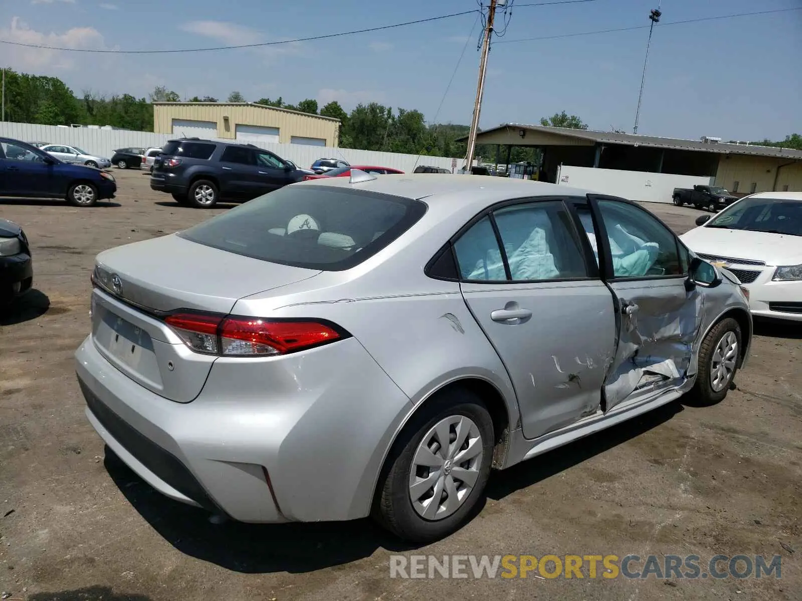 4 fotografías del automóvil dañado 5YFDPRAEXLP119583 TOYOTA COROLLA 2020