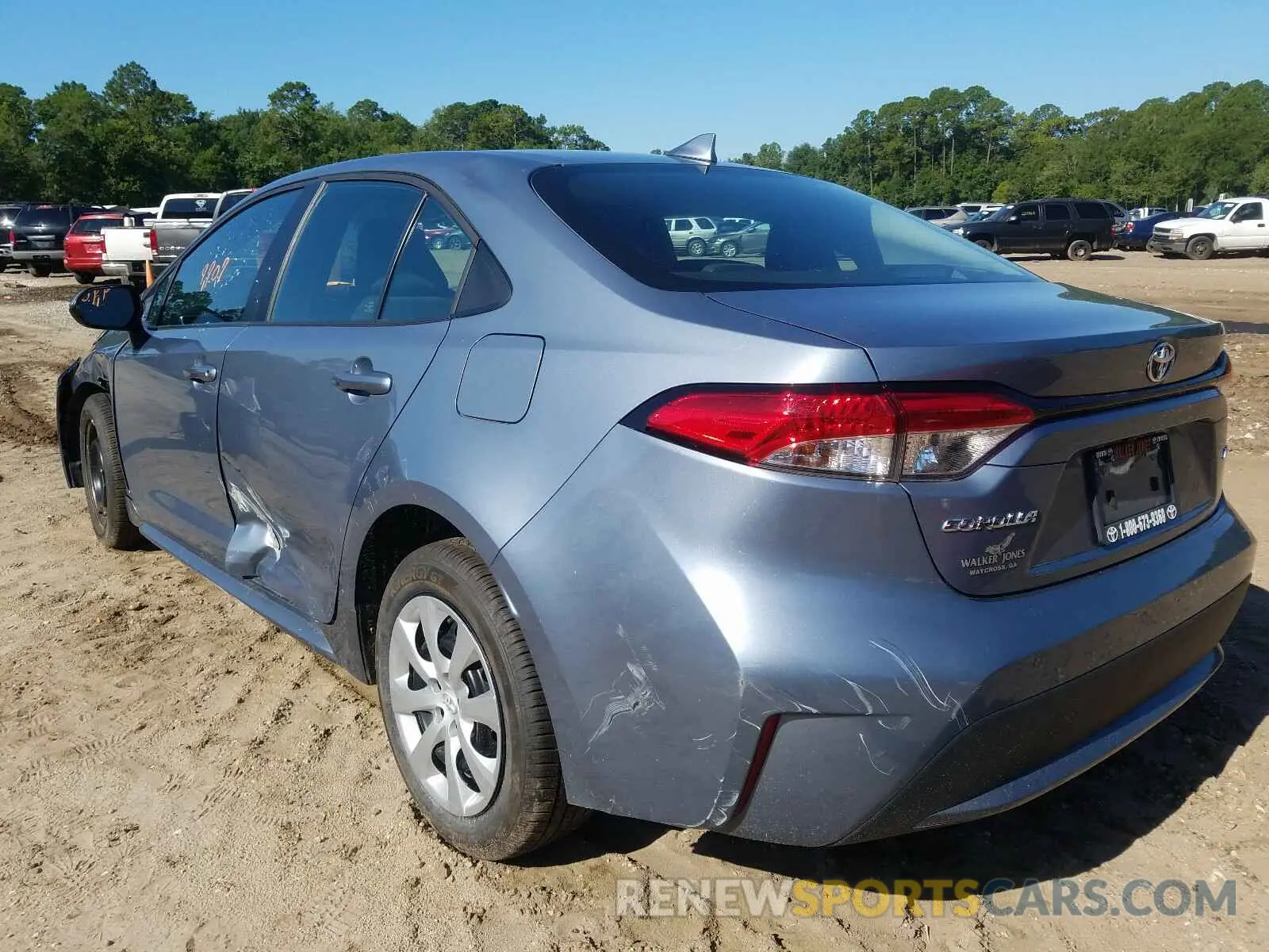 3 fotografías del automóvil dañado 5YFEPRAE0LP022025 TOYOTA COROLLA 2020