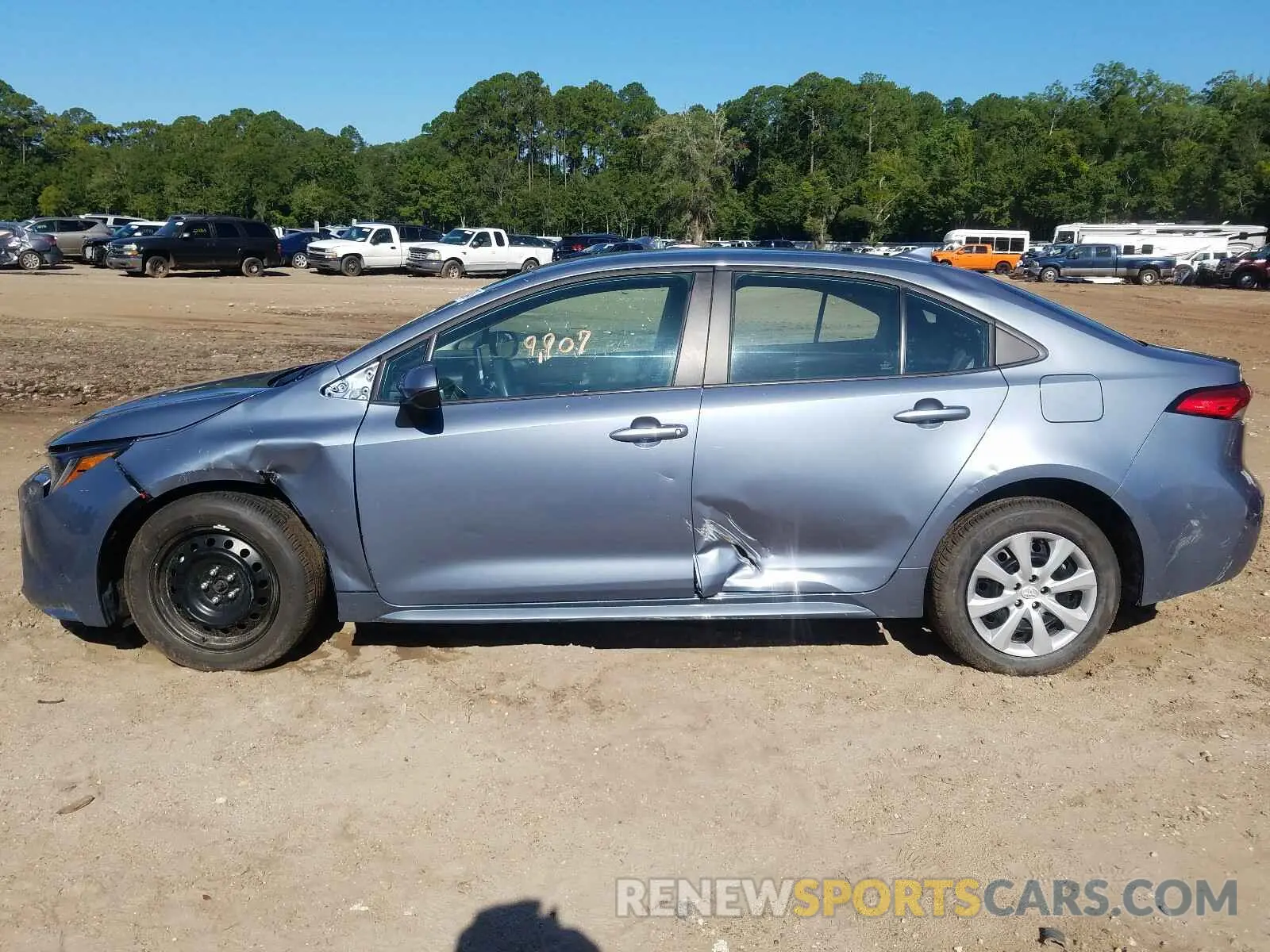 9 fotografías del automóvil dañado 5YFEPRAE0LP022025 TOYOTA COROLLA 2020