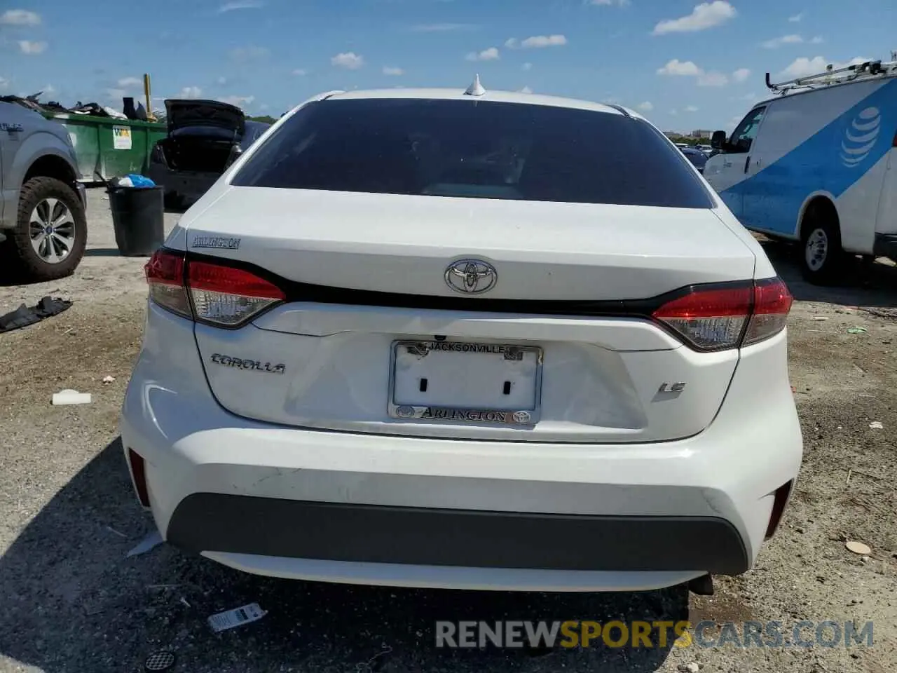 6 fotografías del automóvil dañado 5YFEPRAE0LP024227 TOYOTA COROLLA 2020