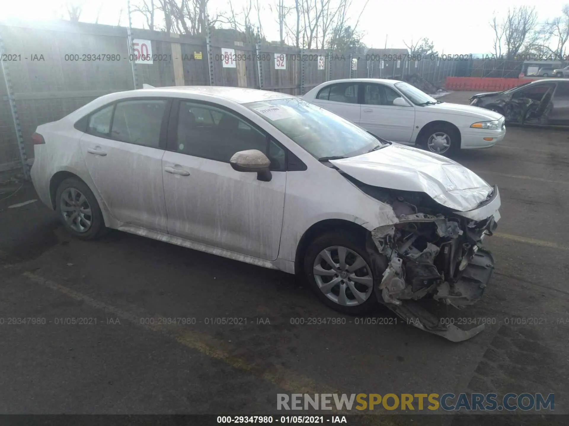 1 fotografías del automóvil dañado 5YFEPRAE0LP028276 TOYOTA COROLLA 2020