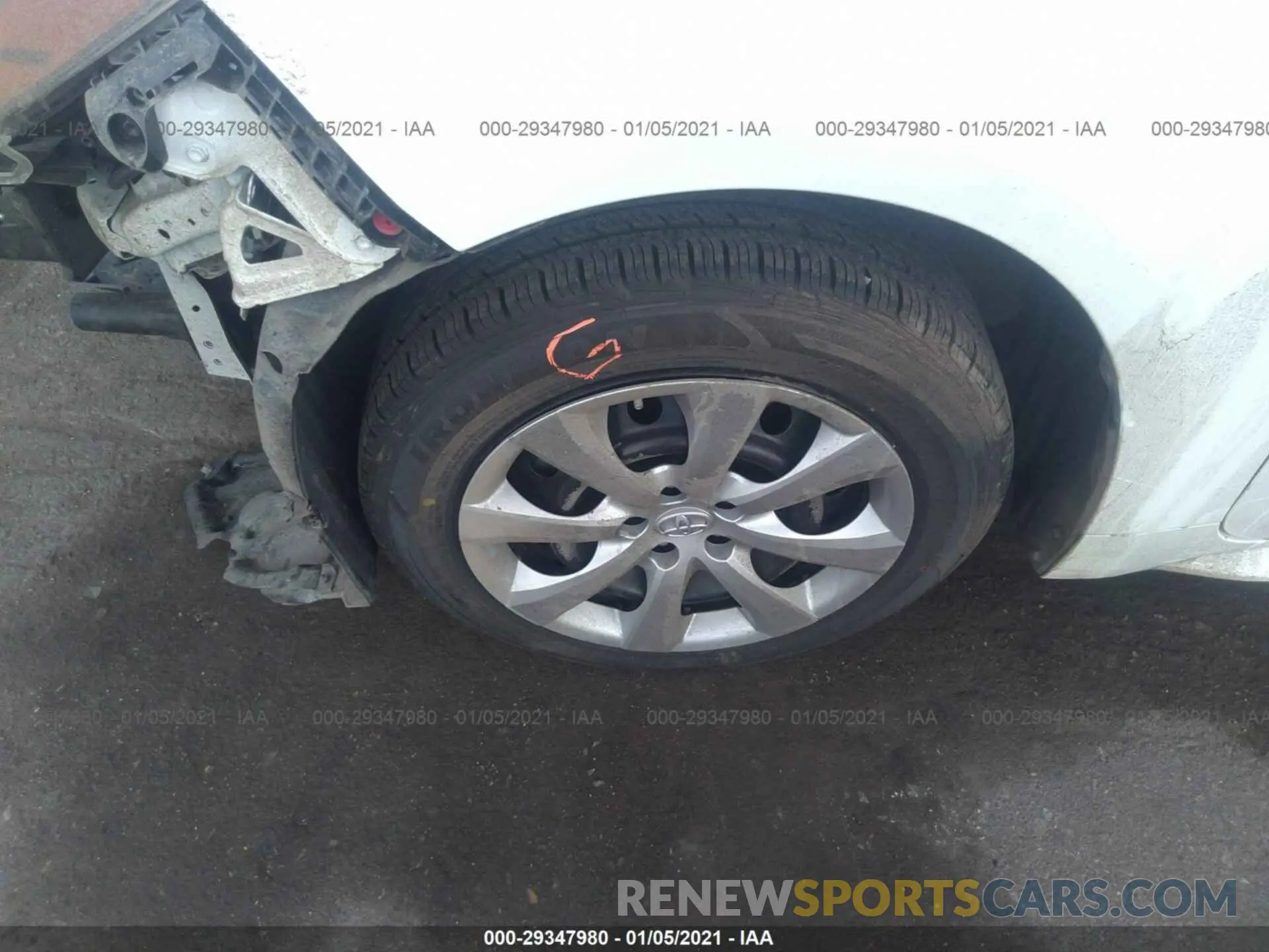 12 fotografías del automóvil dañado 5YFEPRAE0LP028276 TOYOTA COROLLA 2020
