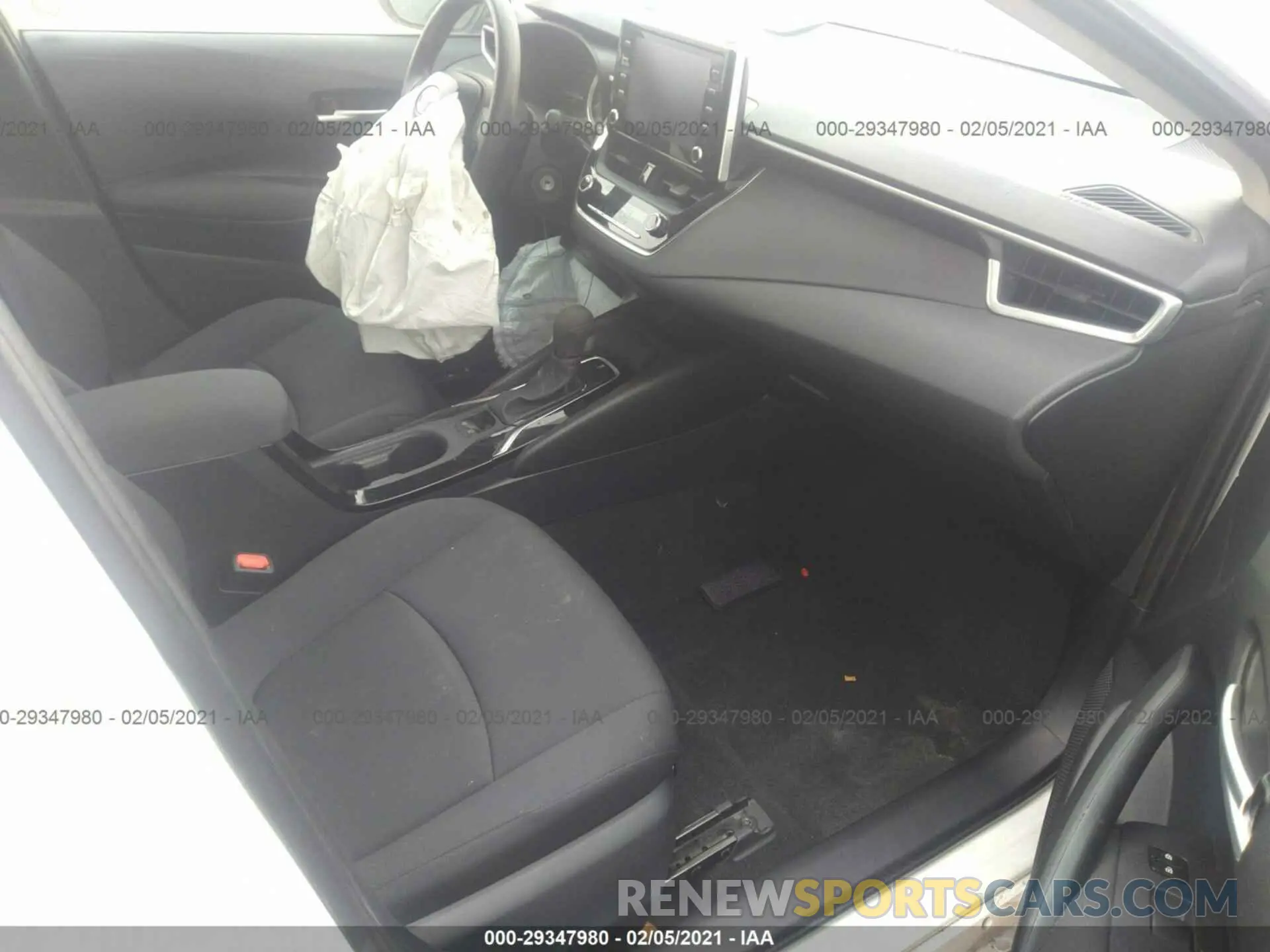 5 fotografías del automóvil dañado 5YFEPRAE0LP028276 TOYOTA COROLLA 2020