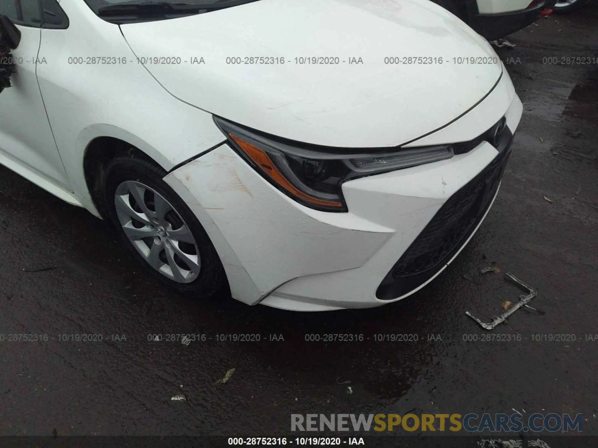 6 fotografías del automóvil dañado 5YFEPRAE0LP030965 TOYOTA COROLLA 2020