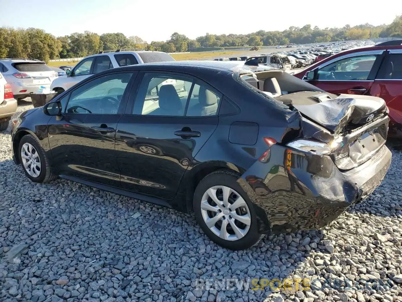 2 fotografías del automóvil dañado 5YFEPRAE0LP034787 TOYOTA COROLLA 2020