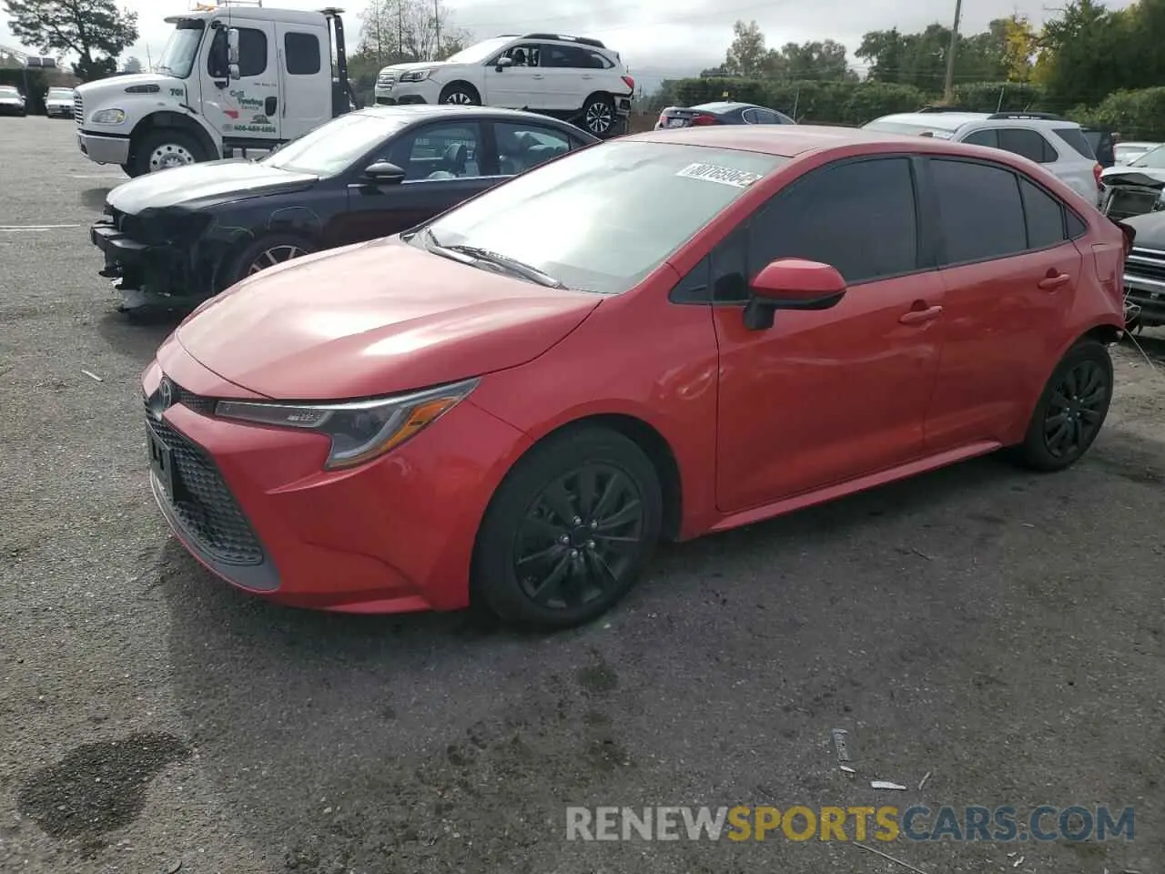 1 fotografías del automóvil dañado 5YFEPRAE0LP037852 TOYOTA COROLLA 2020