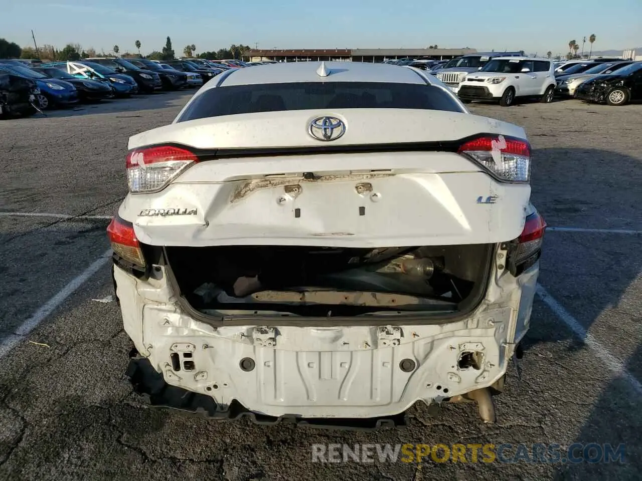 6 fotografías del automóvil dañado 5YFEPRAE0LP038015 TOYOTA COROLLA 2020