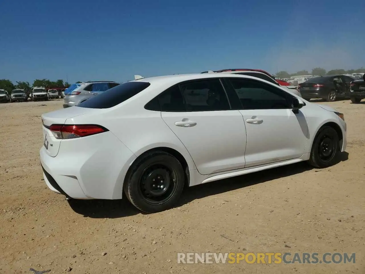 3 fotografías del automóvil dañado 5YFEPRAE0LP043604 TOYOTA COROLLA 2020
