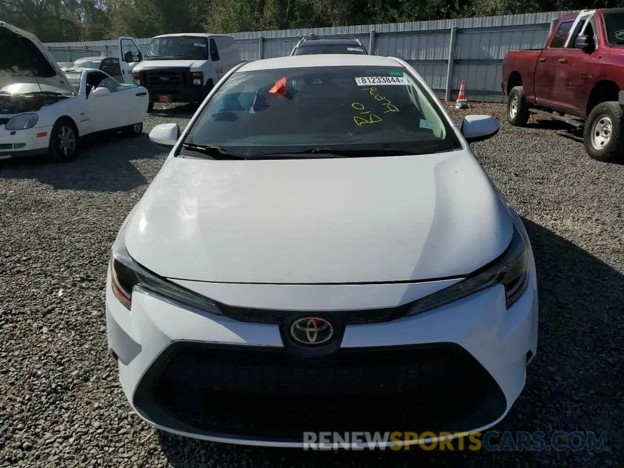 5 fotografías del automóvil dañado 5YFEPRAE0LP046163 TOYOTA COROLLA 2020