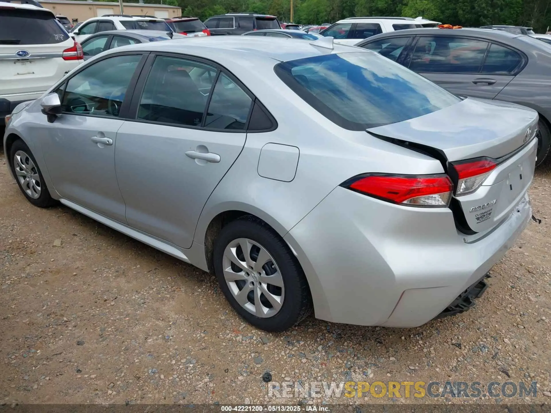 3 fotografías del automóvil dañado 5YFEPRAE0LP050018 TOYOTA COROLLA 2020