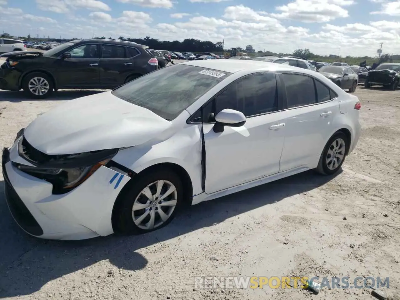 1 fotografías del automóvil dañado 5YFEPRAE0LP052173 TOYOTA COROLLA 2020