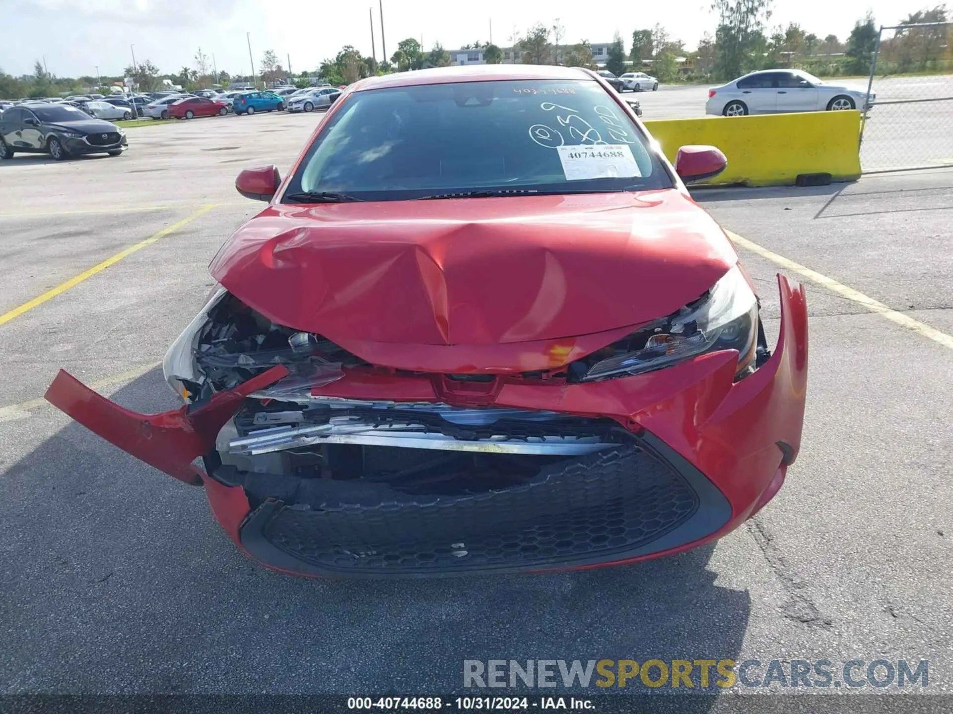 12 fotografías del automóvil dañado 5YFEPRAE0LP053839 TOYOTA COROLLA 2020