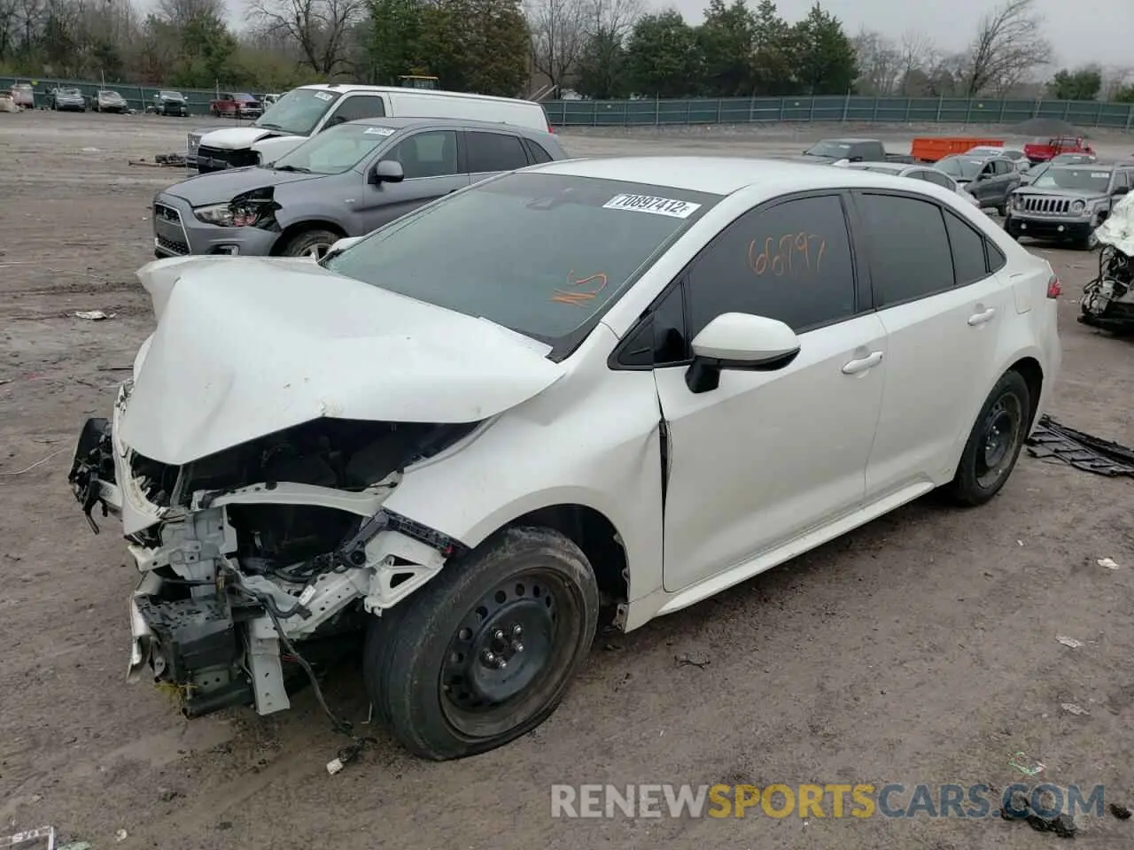 1 fotografías del automóvil dañado 5YFEPRAE0LP059091 TOYOTA COROLLA 2020