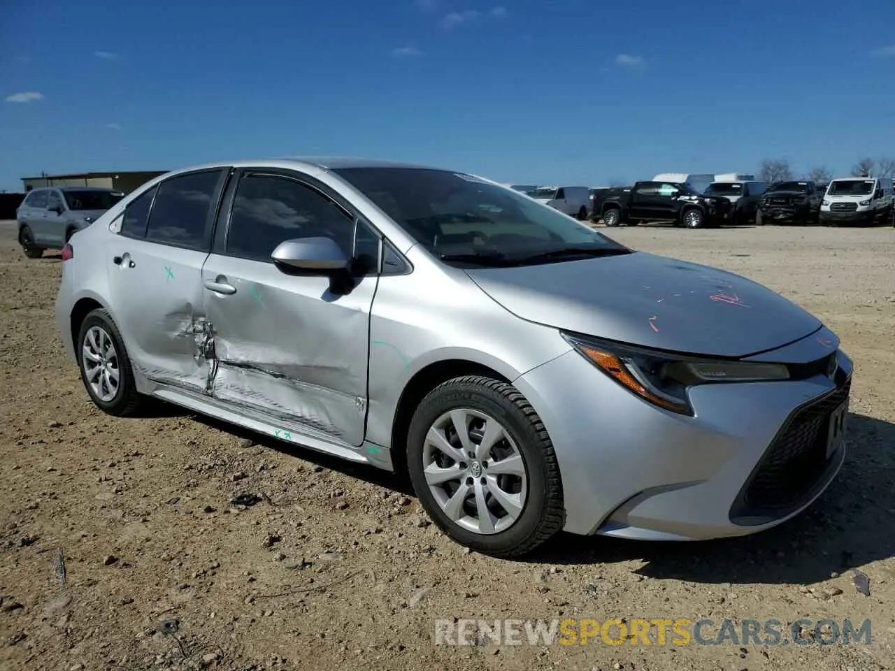 4 fotografías del automóvil dañado 5YFEPRAE0LP062198 TOYOTA COROLLA 2020