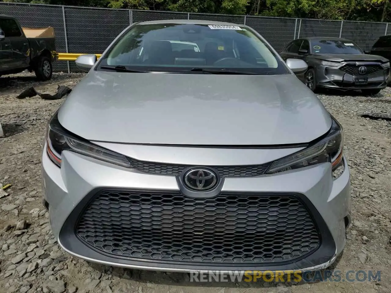 5 fotografías del automóvil dañado 5YFEPRAE0LP064923 TOYOTA COROLLA 2020