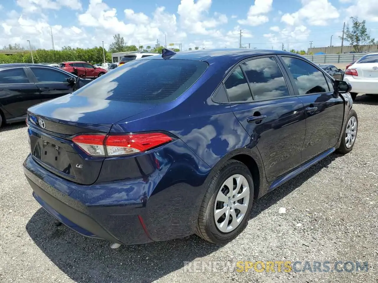 4 fotografías del automóvil dañado 5YFEPRAE0LP066820 TOYOTA COROLLA 2020