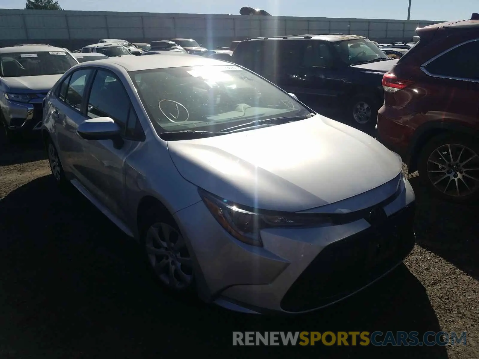 1 fotografías del automóvil dañado 5YFEPRAE0LP076148 TOYOTA COROLLA 2020