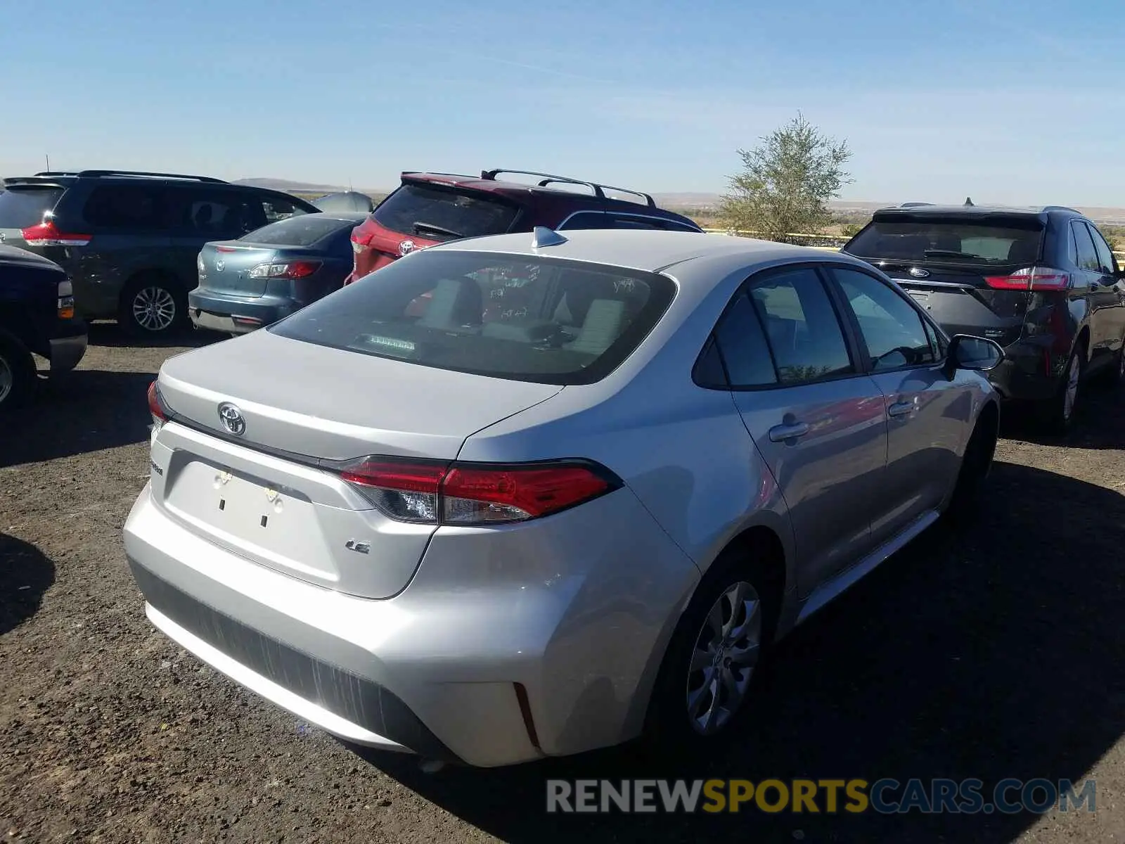 4 fotografías del automóvil dañado 5YFEPRAE0LP076148 TOYOTA COROLLA 2020