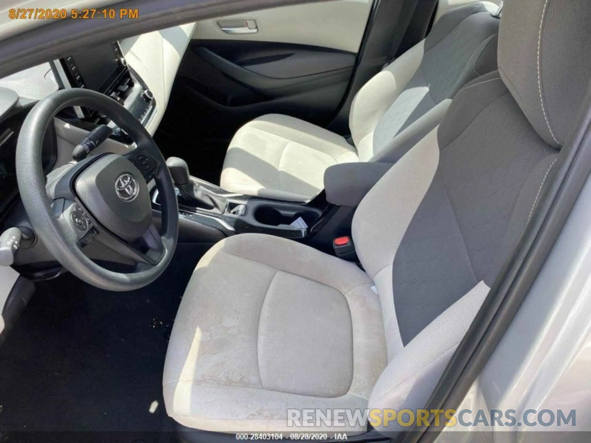 14 fotografías del automóvil dañado 5YFEPRAE0LP077476 TOYOTA COROLLA 2020
